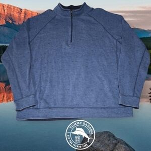 Tommy Bahama‎ Flipsider Reversible Half Zip Jacket Blue/Navy XL